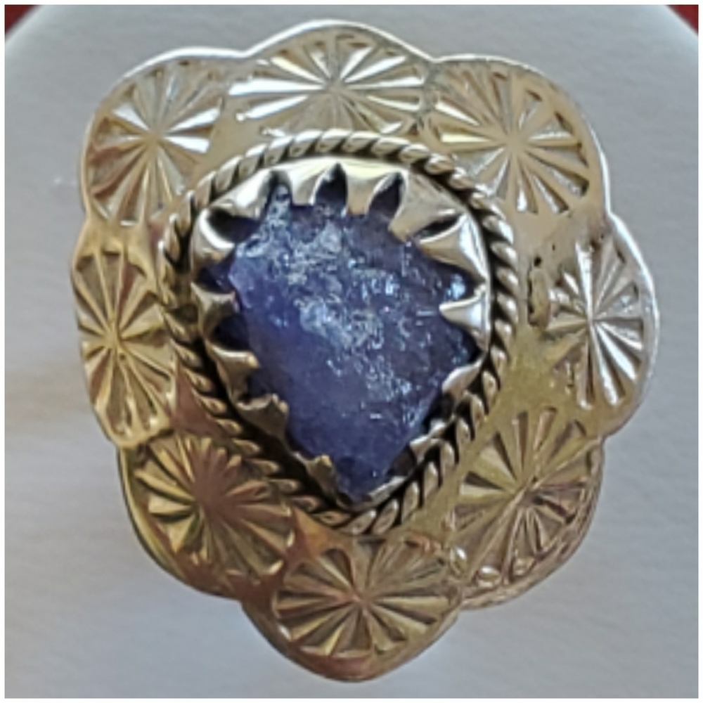 Genuine Natural Tanzanite Ring Size 7